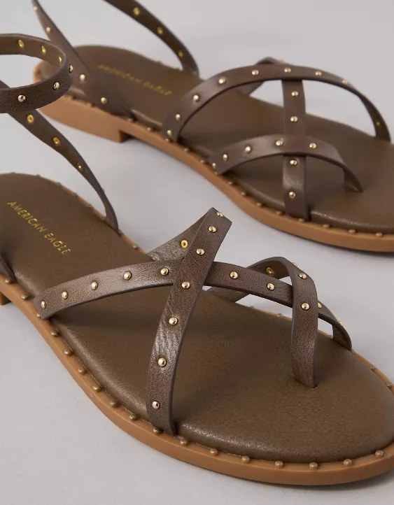American Eagle AE Studded Ankle Strap Sandal