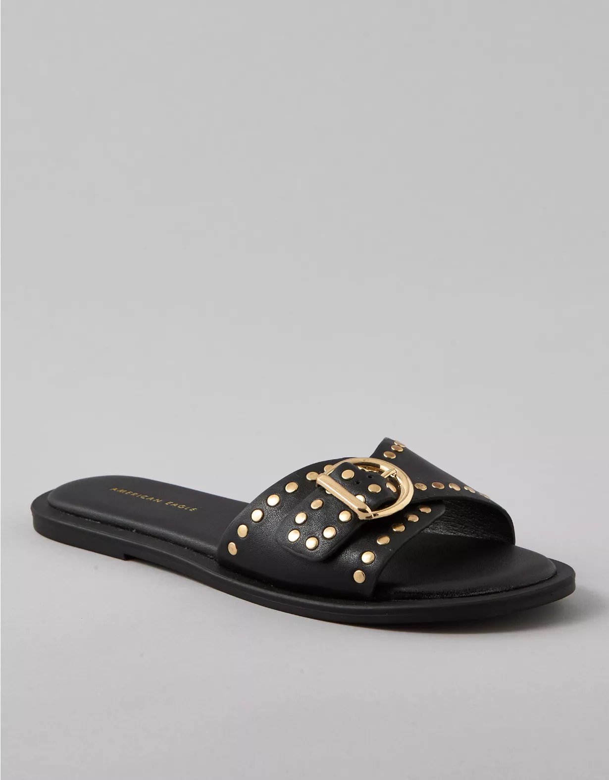 american eagle AE Studded Buckle Slide Sandal