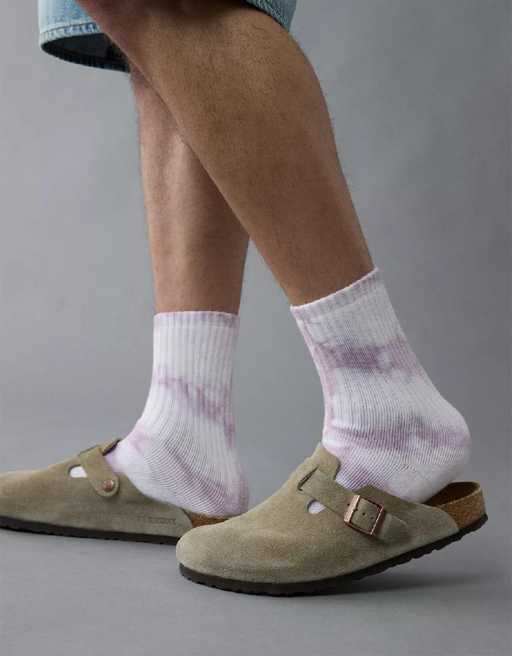 american eagle AE Tie-Dye Terry Crew Socks