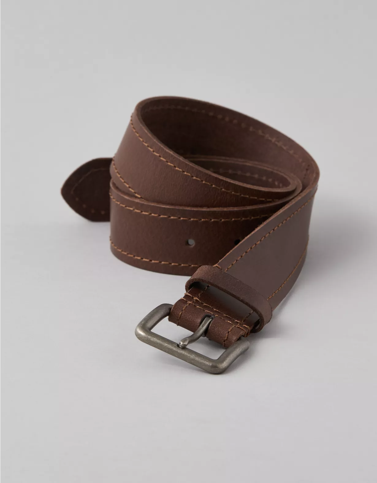 american eagle AE Tonal Stitched Leather Belt