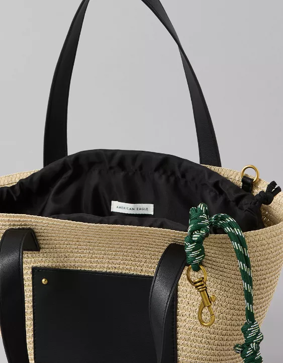 American Eagle AE Woven Basket Bag