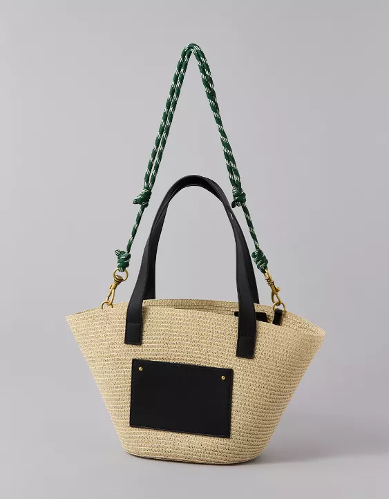 American Eagle AE Woven Basket Bag