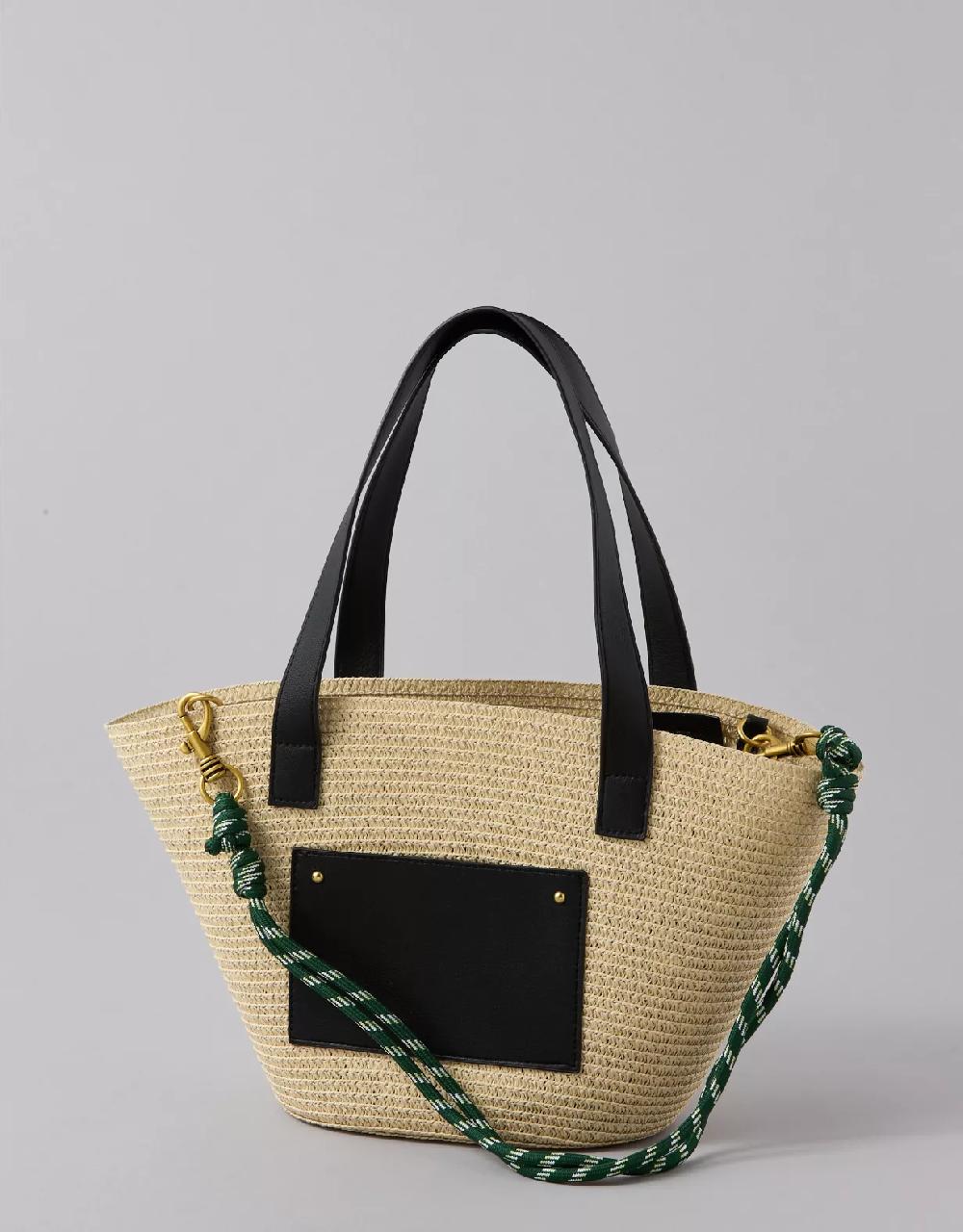 american eagle AE Woven Basket Bag