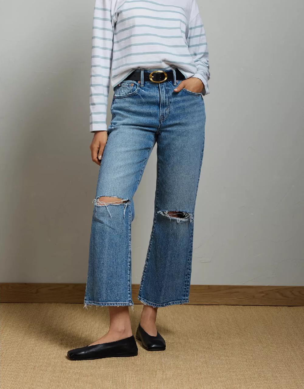 american eagle AE77 Premium Bootcut Crop Jean