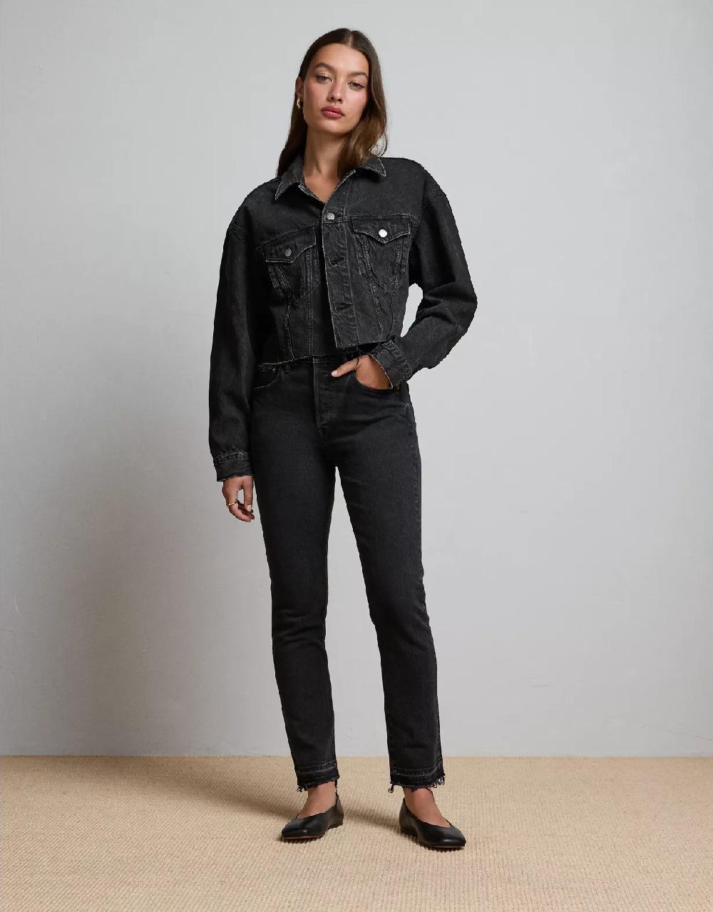 american eagle AE77 Premium Straight Crop Jean