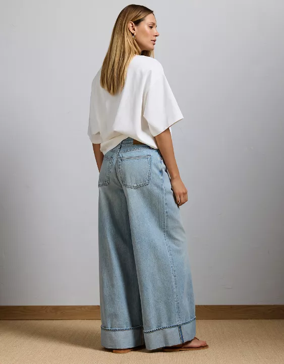 American Eagle AE77 Premium Super Wide Cuffed Jean