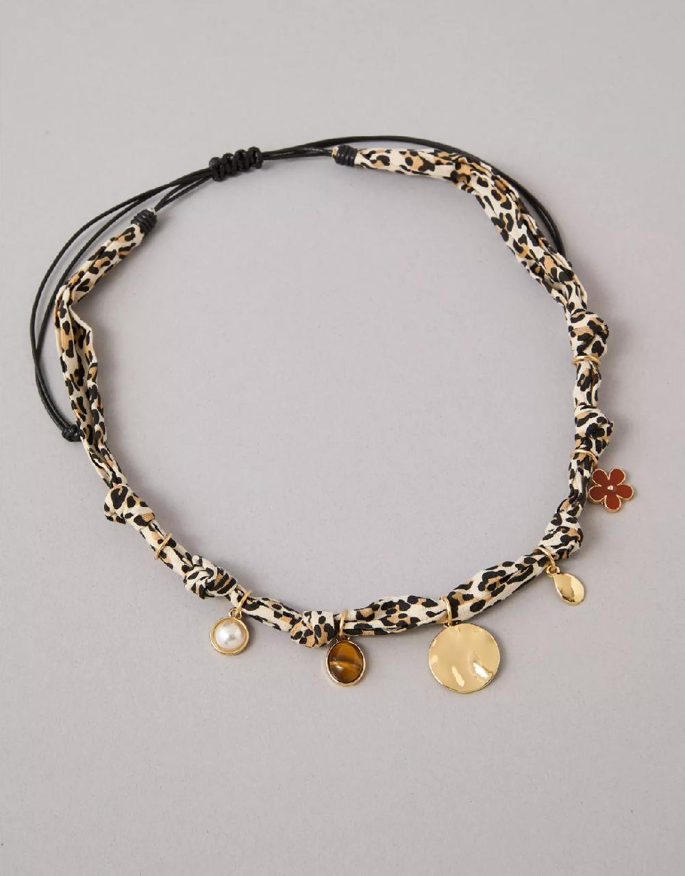 american eagle AEO Leopard Necklace