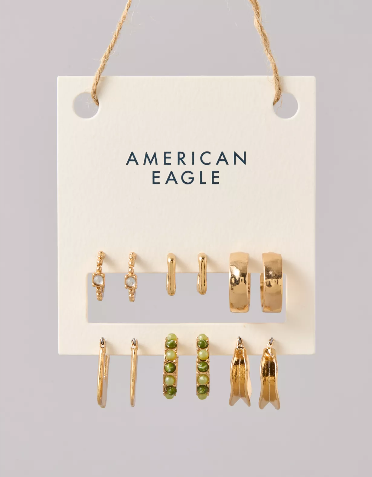 American Eagle AEO Rectangle Earrings 6-Pack