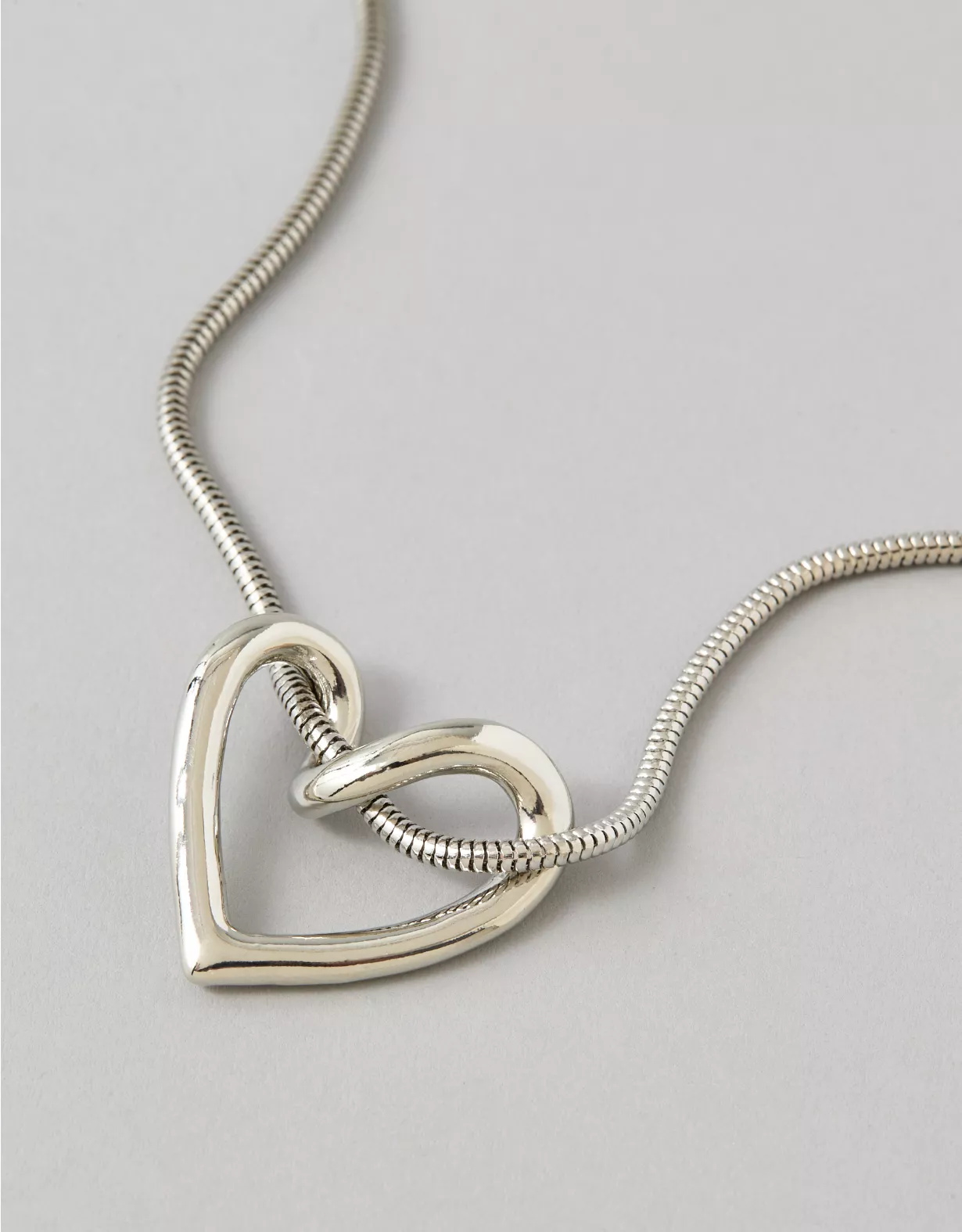 American Eagle AEO Twisted Heart Necklace