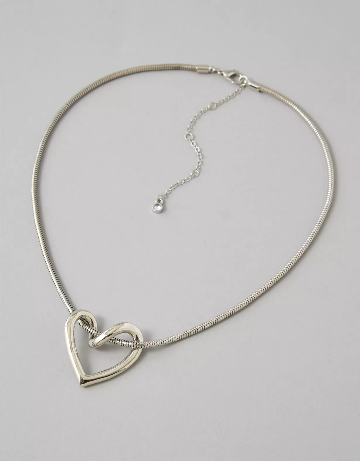 american eagle AEO Twisted Heart Necklace