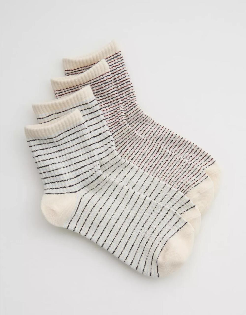 american eagle Aerie Mix & Match Bobby Sock 2-Pack