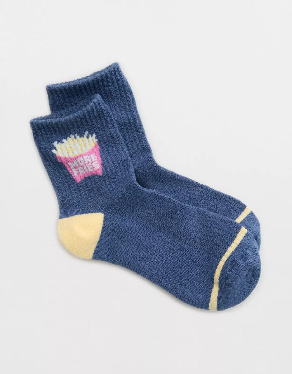 american eagle Aerie Ribbed Cotton Bobby Socks
