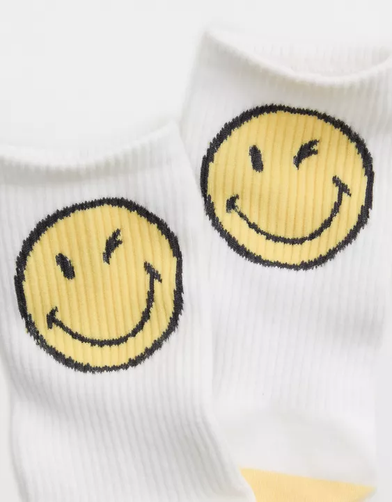 American Eagle Aerie Ribbed Cotton Crew Socks