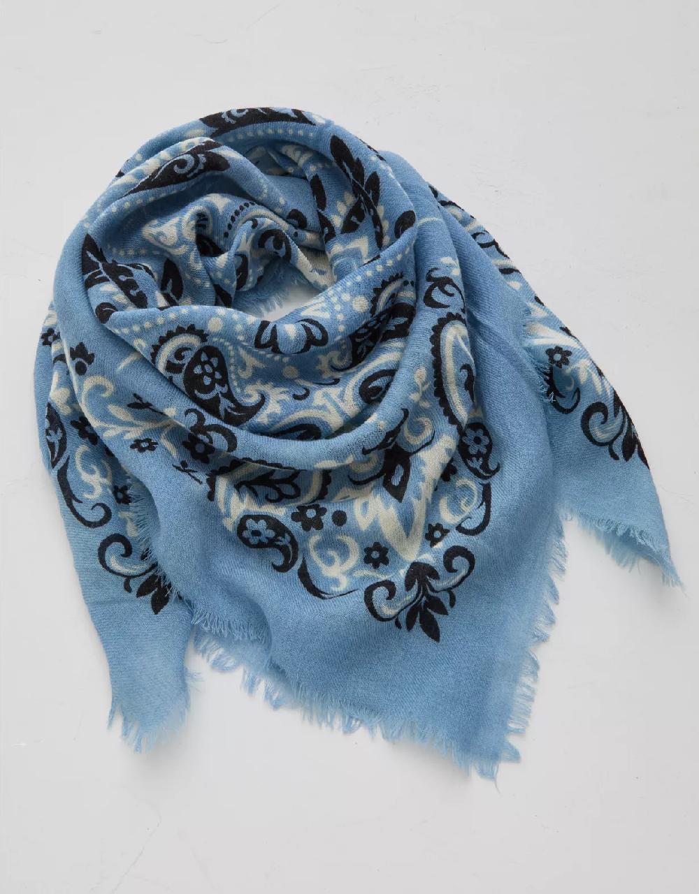 american eagle Maison Lecomte Flament Blue Bandana