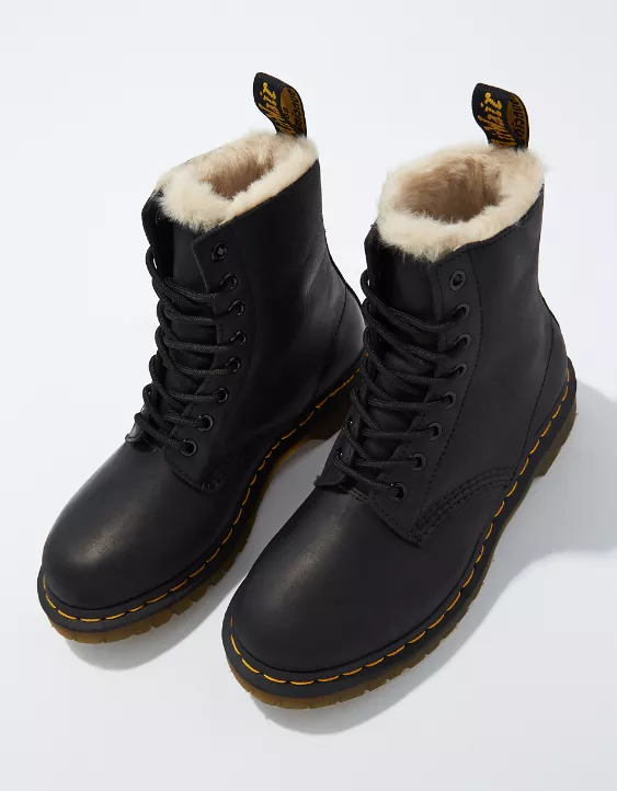 American Eagle Dr. Martens Women's 1460 Serena Faux Fur-Lined Boot