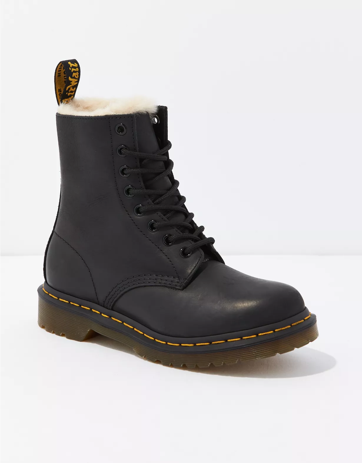 american eagle Dr. Martens Women's 1460 Serena Faux Fur-Lined Boot