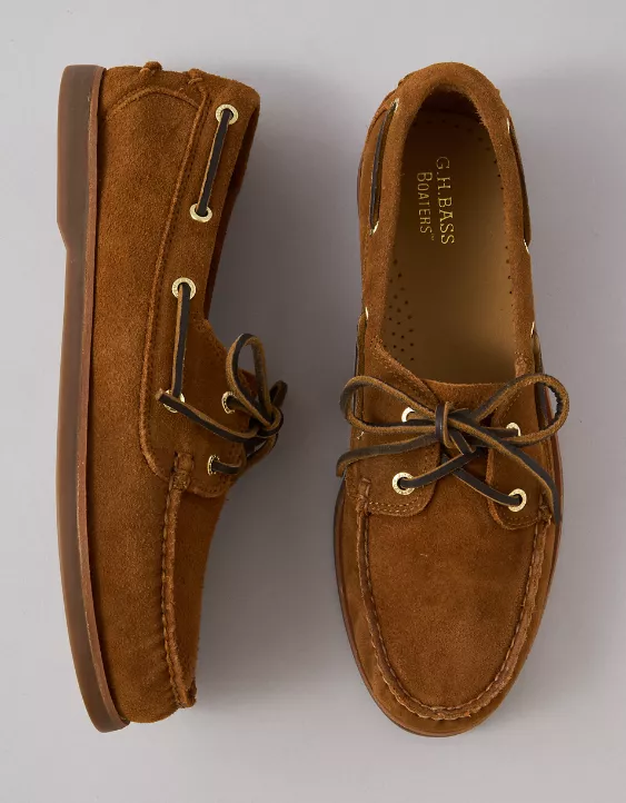 American Eagle G.H. Bass Men's Hampton Leather Boat Shoe