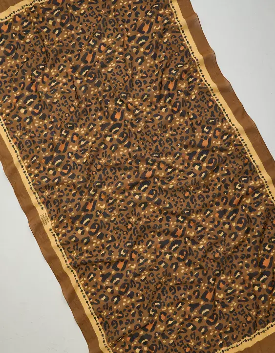 American Eagle Maison Lecomte Large Léo Camel Pareo Scarf