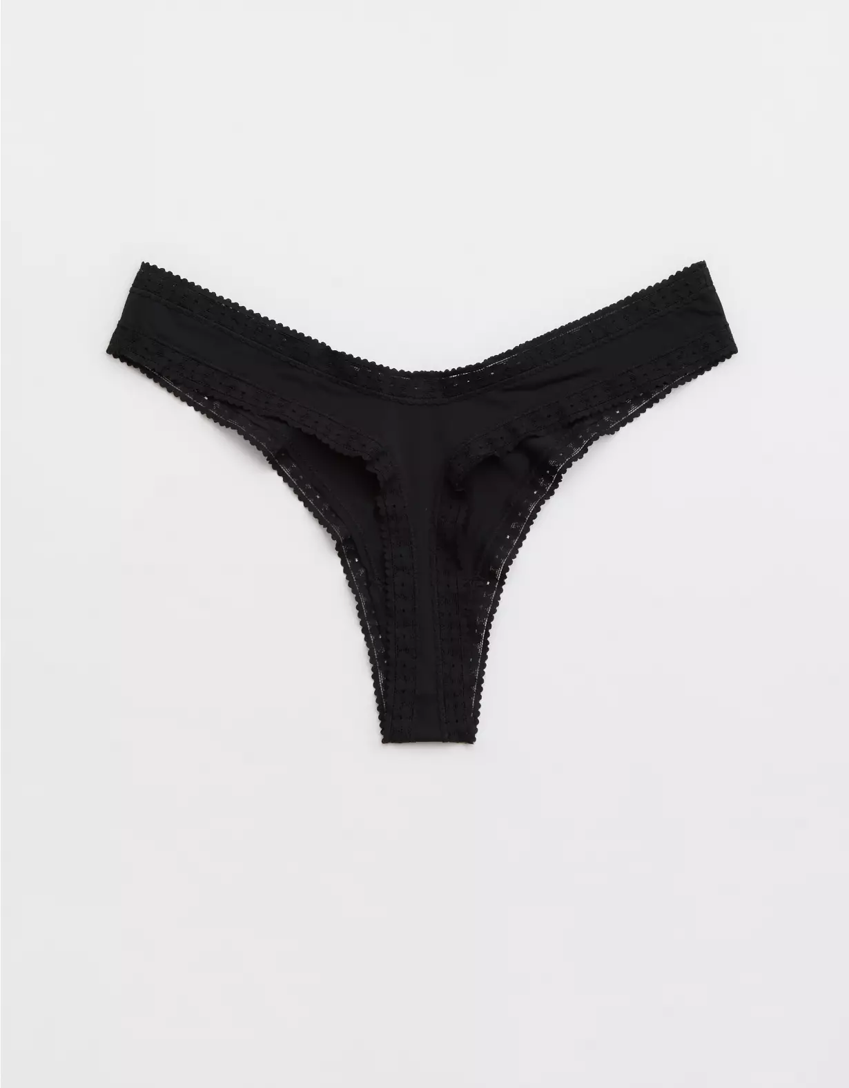 American Eagle SMOOTHEZ Microfiber Lace Thong Underwear