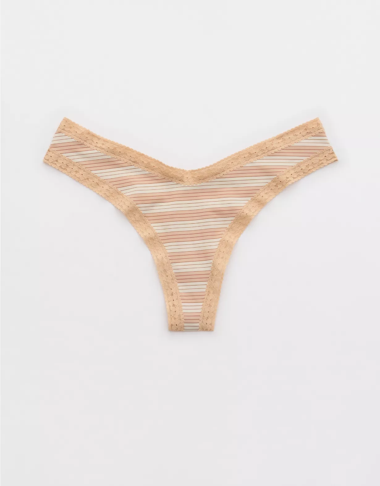 american eagle SMOOTHEZ Microfiber Lace Thong Underwear