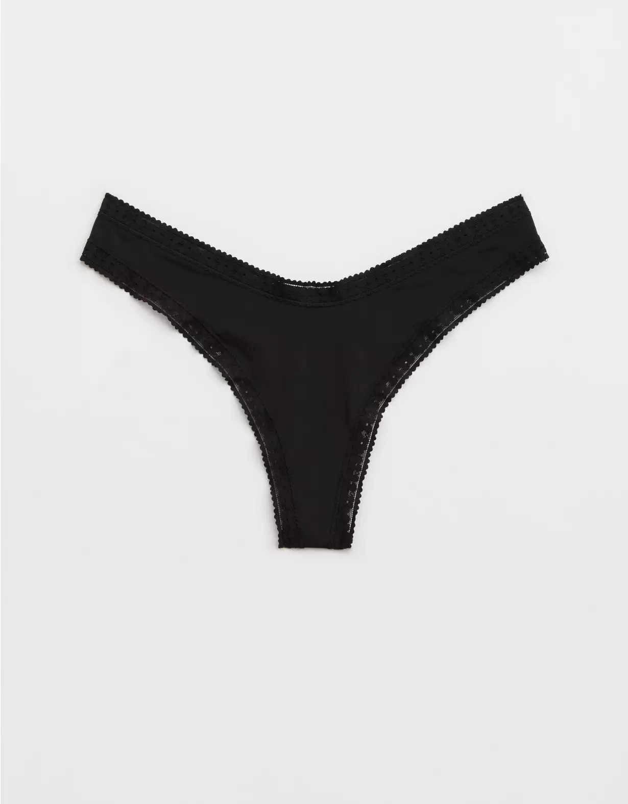 american eagle SMOOTHEZ Microfiber Lace Thong Underwear