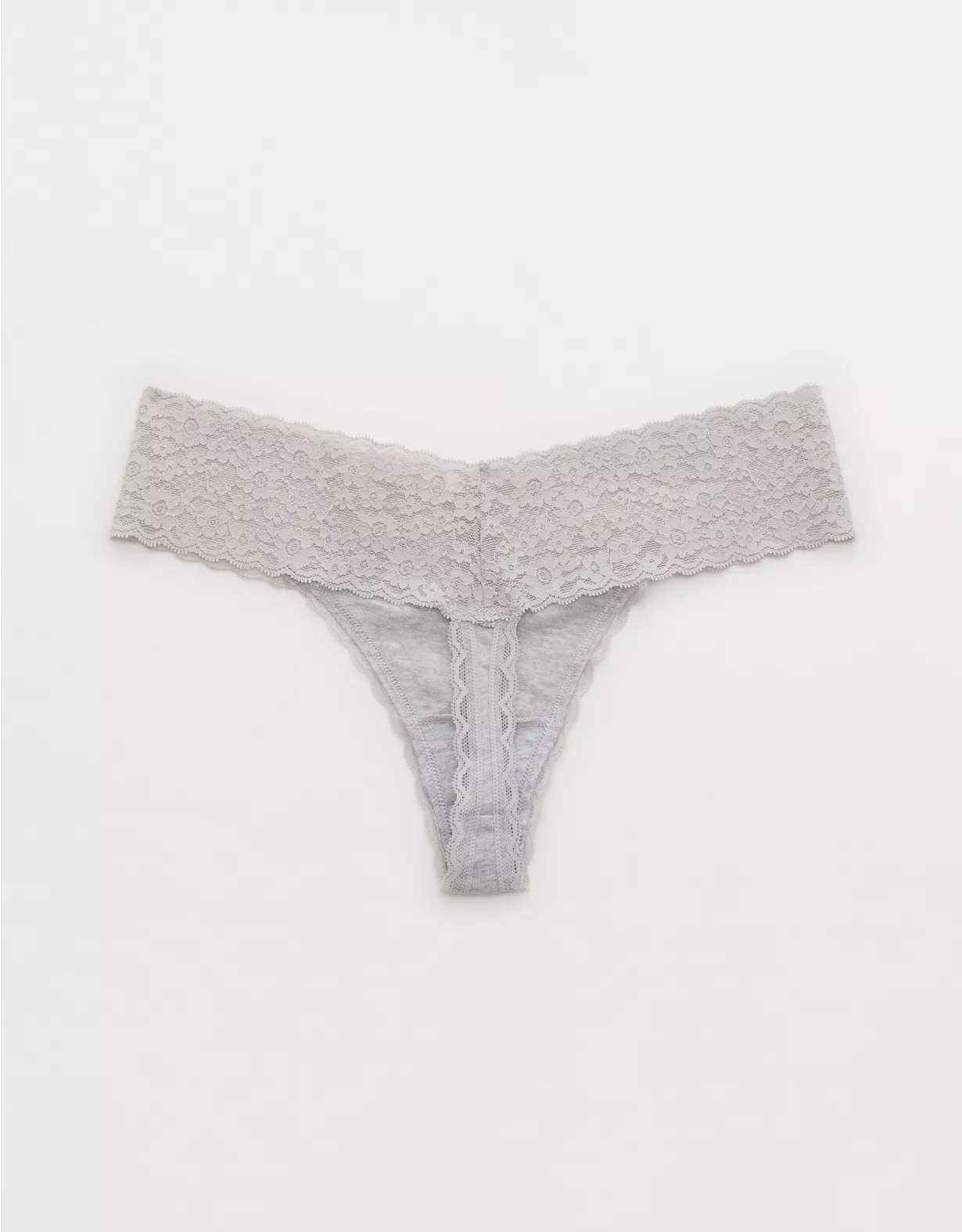 American Eagle Superchill Vintage Lace Cotton Thong Underwear
