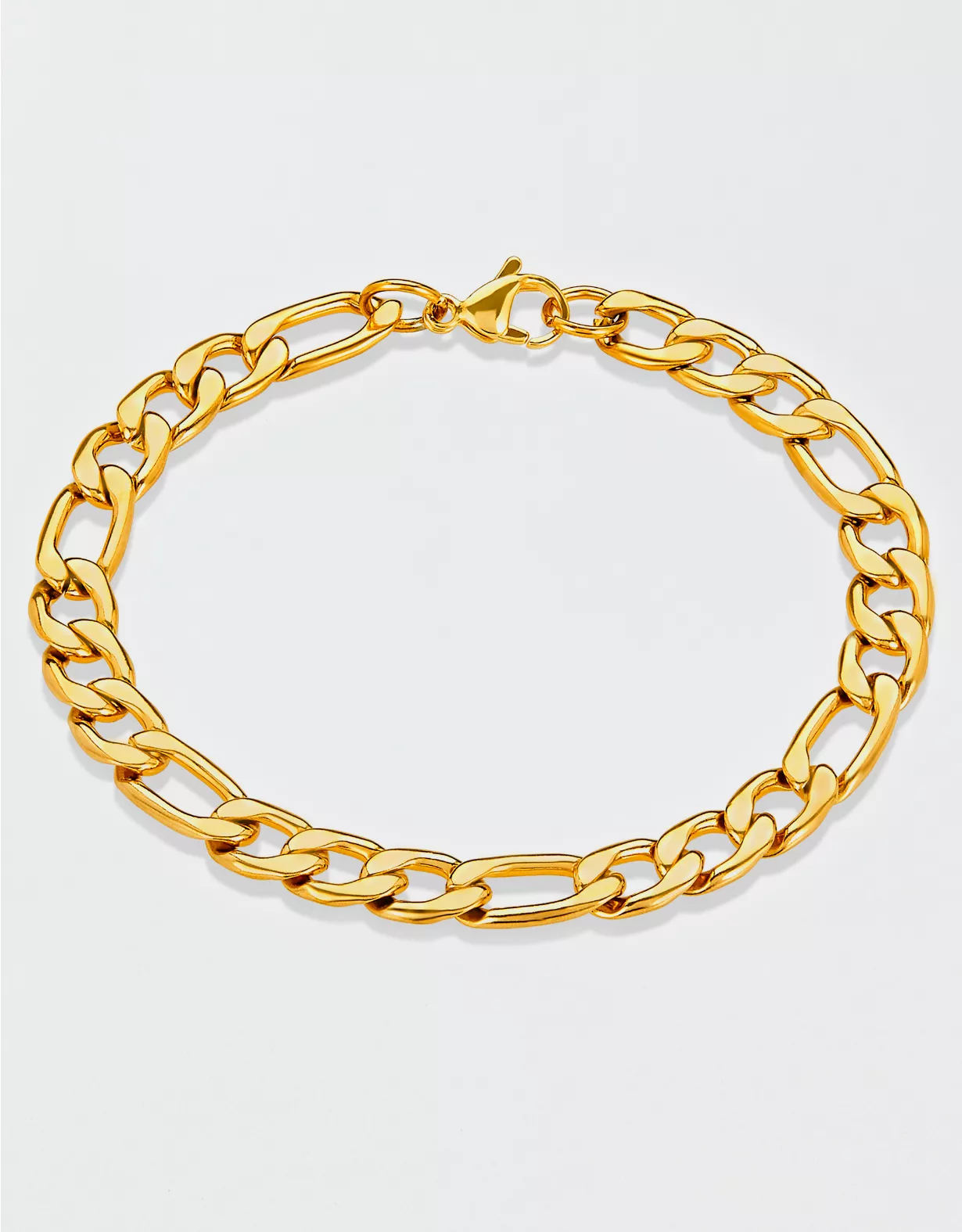 american eagle West Coast Jewelry Stainless Steel 8mm Figaro Chain Bracelet