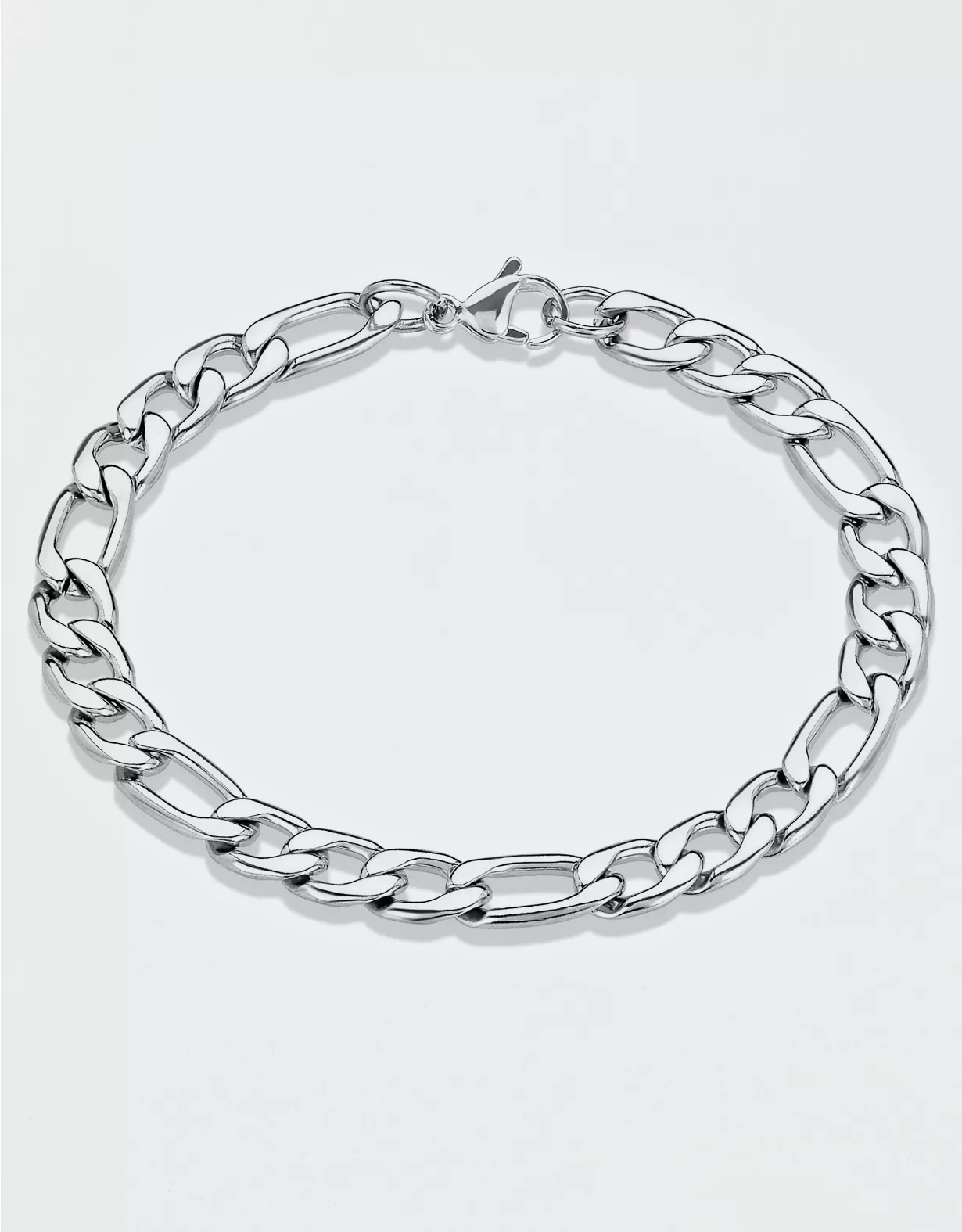 american eagle West Coast Jewelry Stainless Steel 8mm Figaro Chain Bracelet