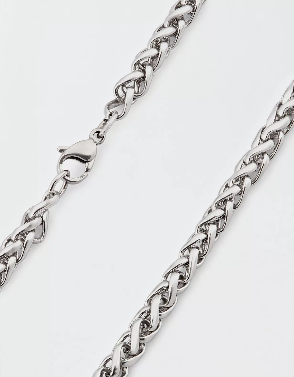American Eagle West Coast Jewelry Stainless Steel Spiga Chain Necklace
