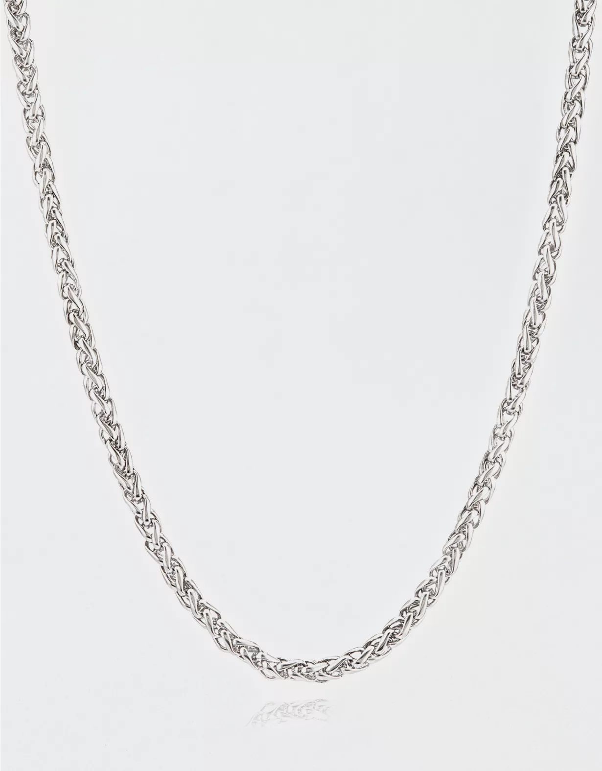 american eagle West Coast Jewelry Stainless Steel Spiga Chain Necklace