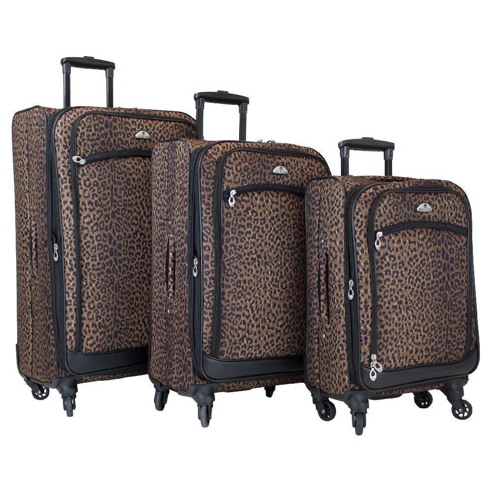 American Flyer American Flyer Animal Print 5-Piece Spinner Luggage Set