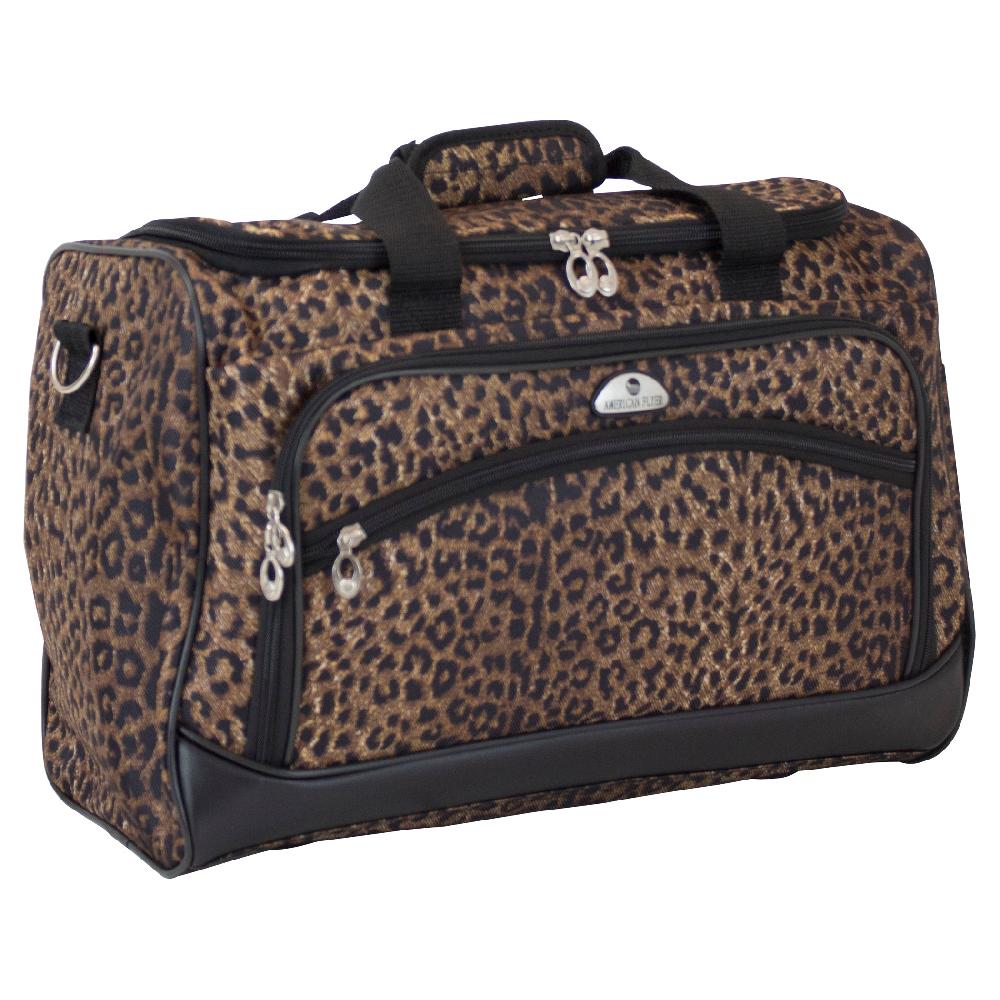 american flyer American Flyer Animal Print Duffel Bag