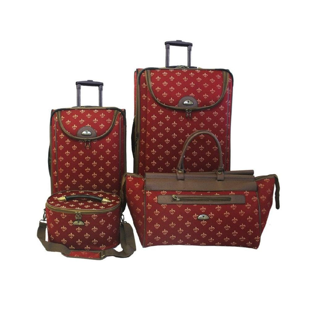 american flyer American Flyer Fleur De Lis 4-Piece Luggage Set