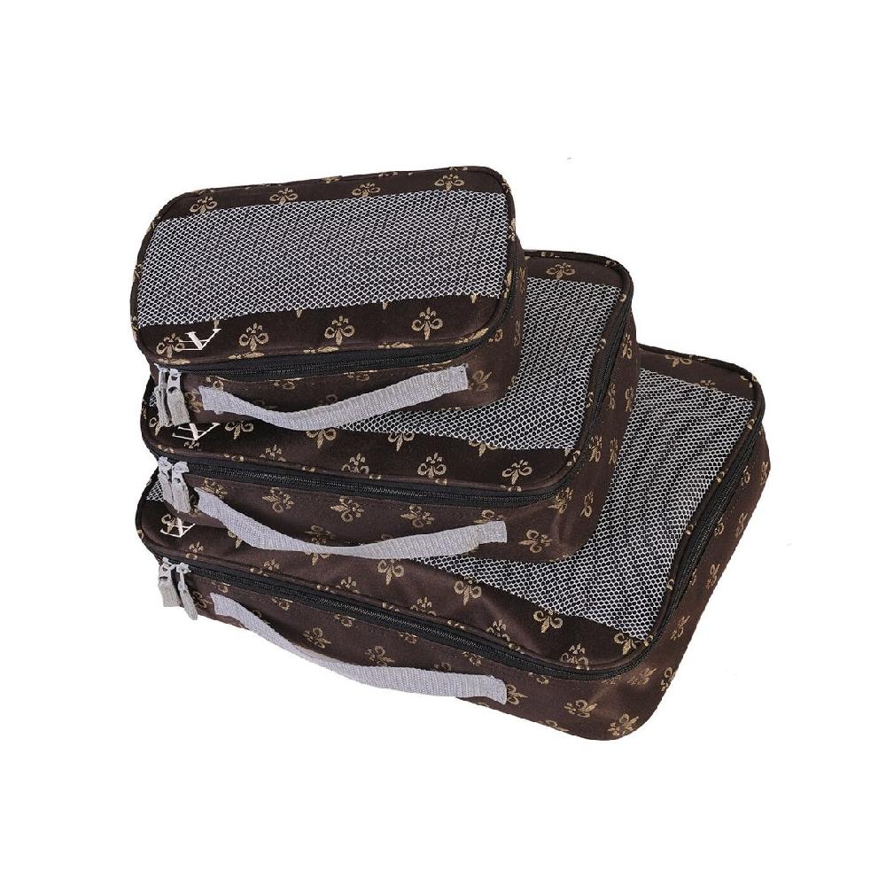 american flyer American Flyer Fleur De Lis Packing Cubes - 3-Piece Set