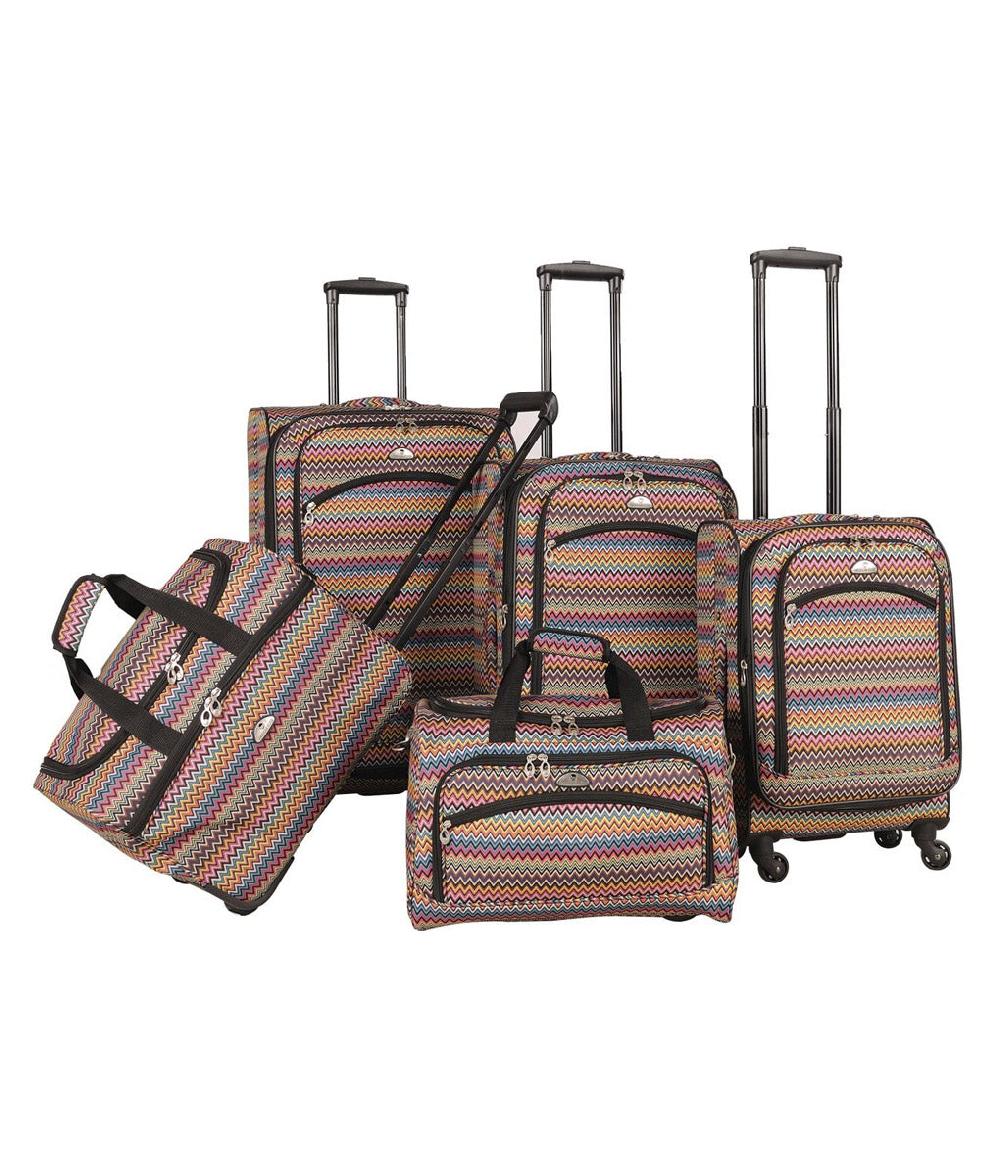 american flyer American Flyer Gold Coast 5-Piece Spinner Luggage Set