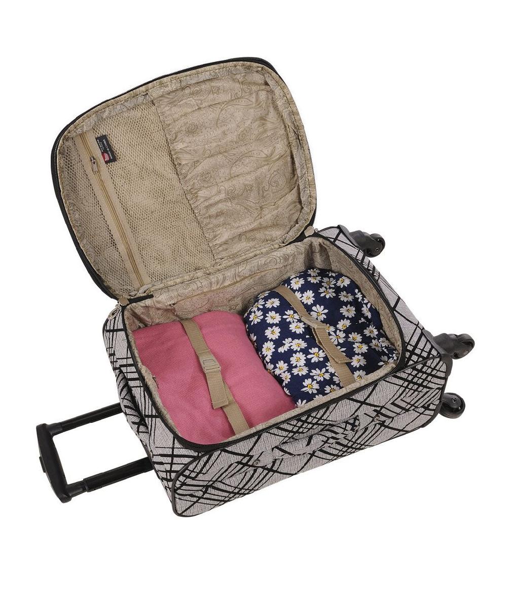 American Flyer American Flyer Silver Stripes 5-Piece Spinner Luggage Set