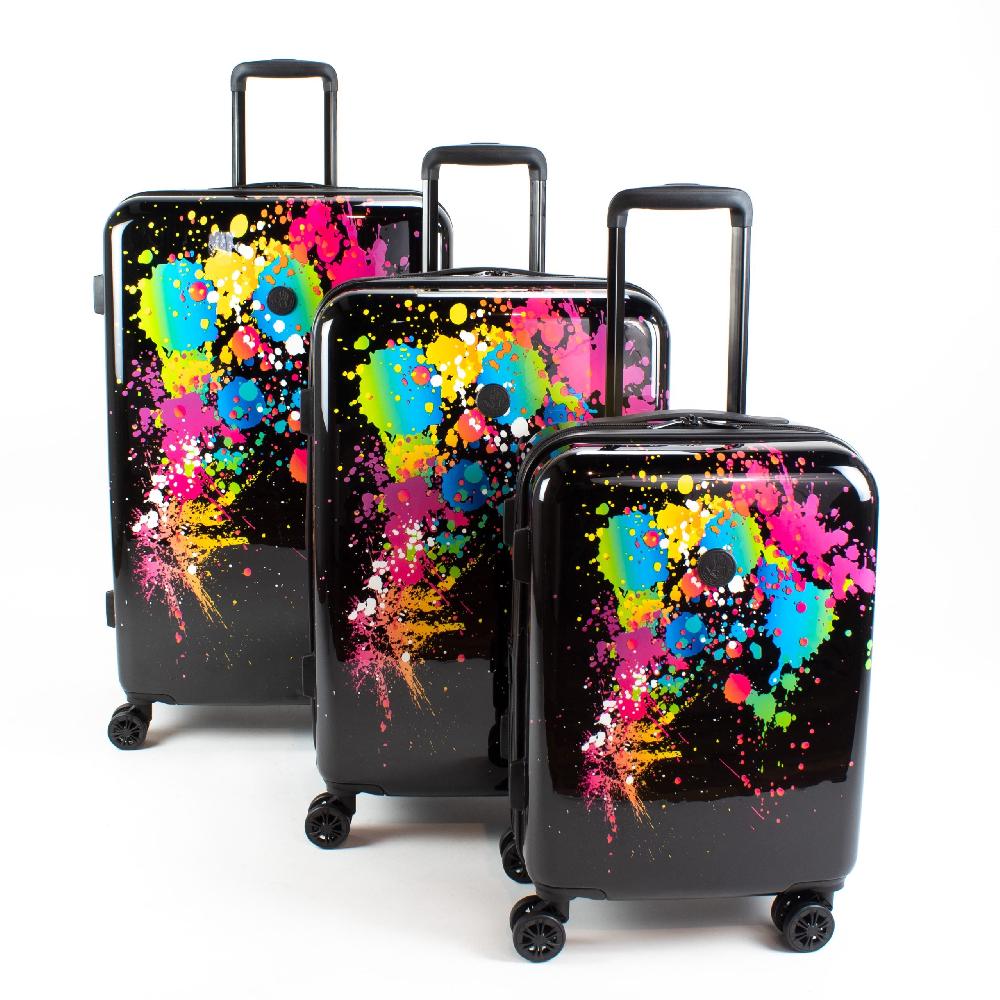 american flyer Body Glove Bursts 3-Piece Hardside Spinner Luggage Set