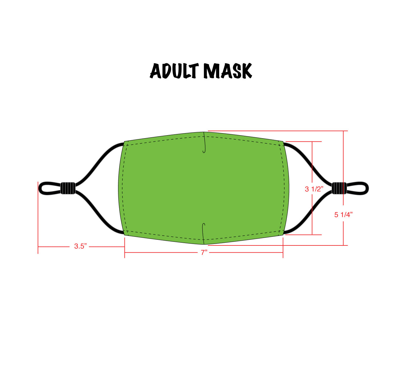 American Flyer Ed Heck Adult Face Mask & Travel Pouch