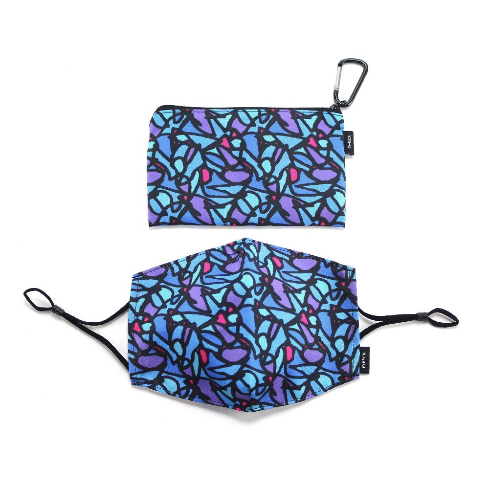 american flyer Ed Heck Adult Face Mask & Travel Pouch