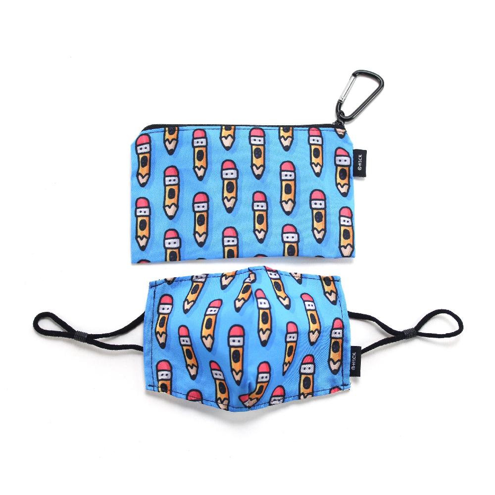 american flyer Ed Heck Children's Face Mask & Travel Pouch