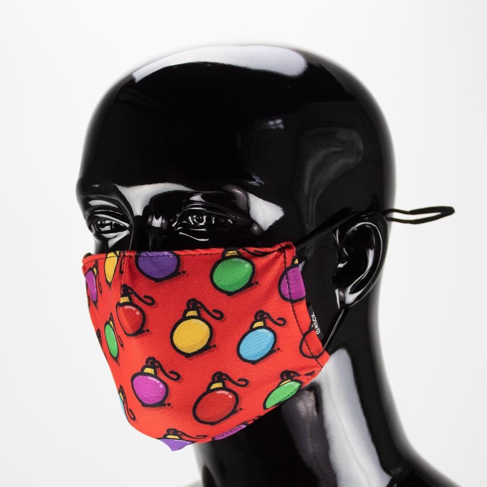 American Flyer Ed Heck Holiday 3-Piece Adult Face Mask Set