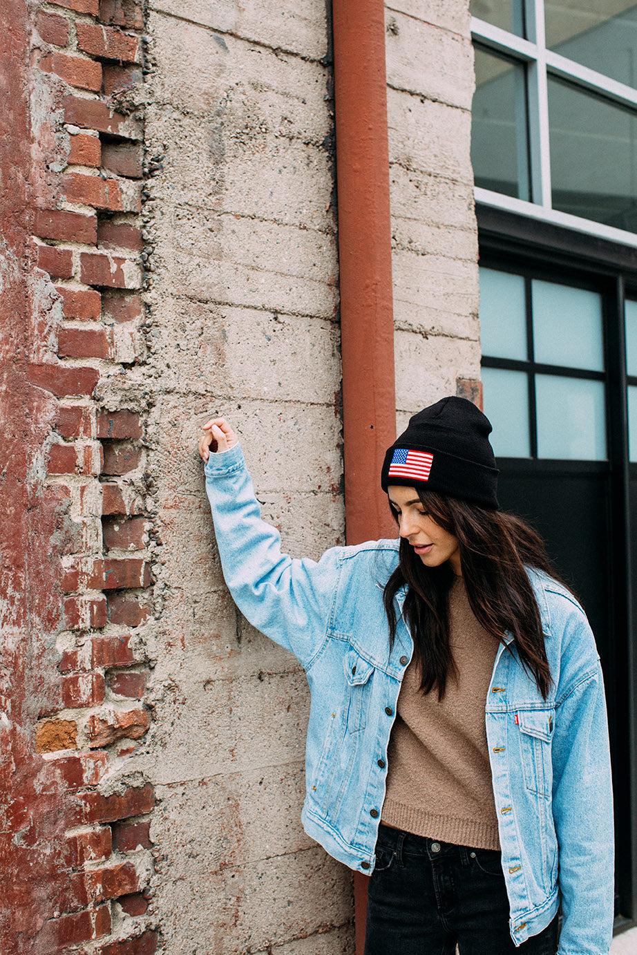 American Needle Cuffed Knit Beanie – USA