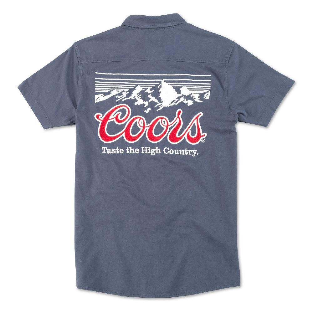 American Needle Brew Master Button Up Short Sleeve Shirt – Coors