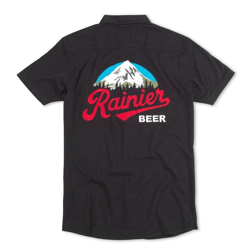 American Needle Brew Master Button Up Short Sleeve Shirt – Rainier Beer