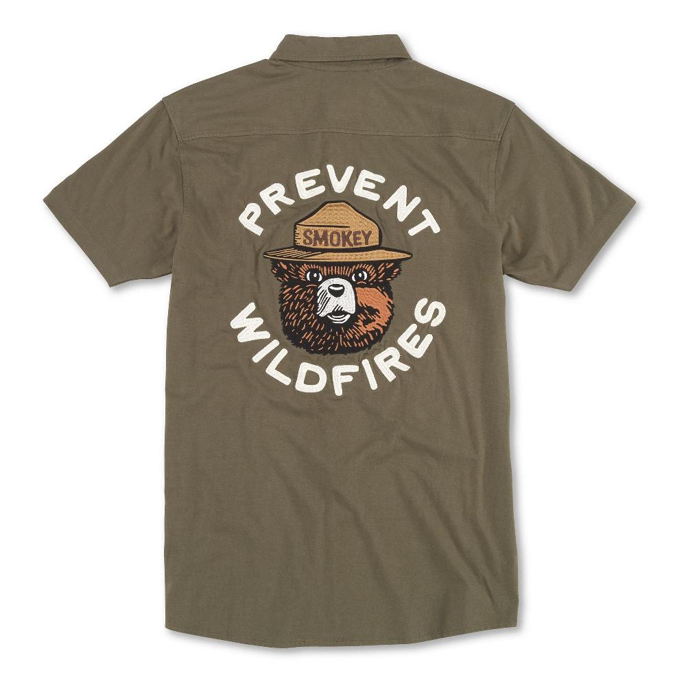 American Needle Brew Master Button Up Short Sleeve Shirt – Smokey Bear