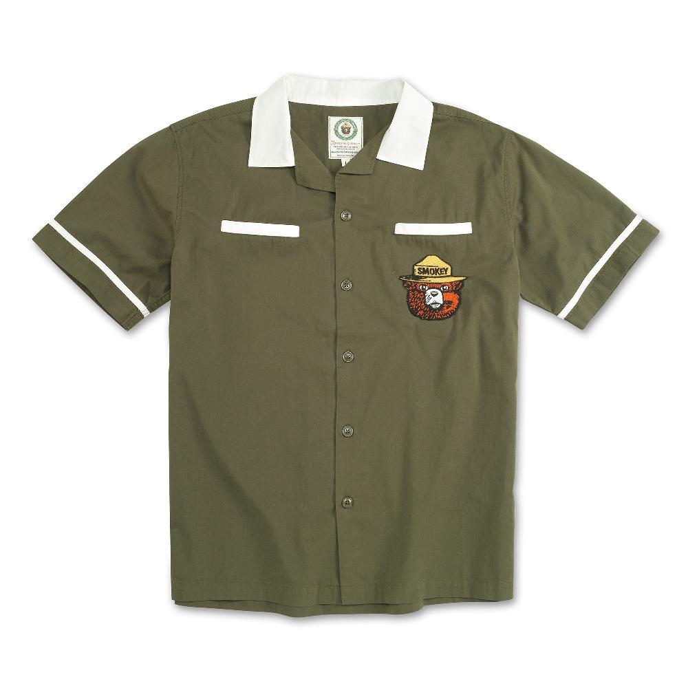 american needle Lebowski Button Up Short Sleeve Shirt – Smokey Bear