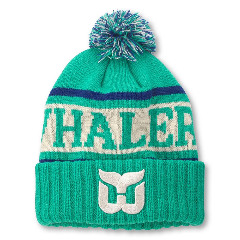 american needle Pillow Line Knit Pom Pom Beanie – Hartford Whalers