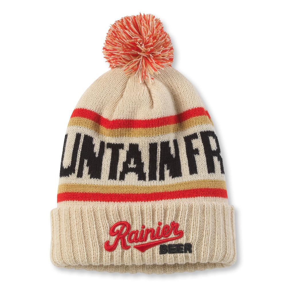 american needle Pillow Line Knit Pom Pom Beanie – Rainier Beer