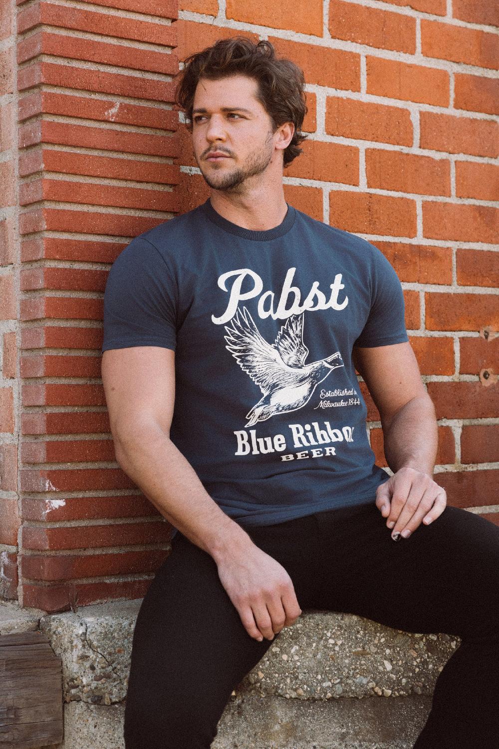 American Needle RL Pigment Tshirt – Pabst Blue Ribbon