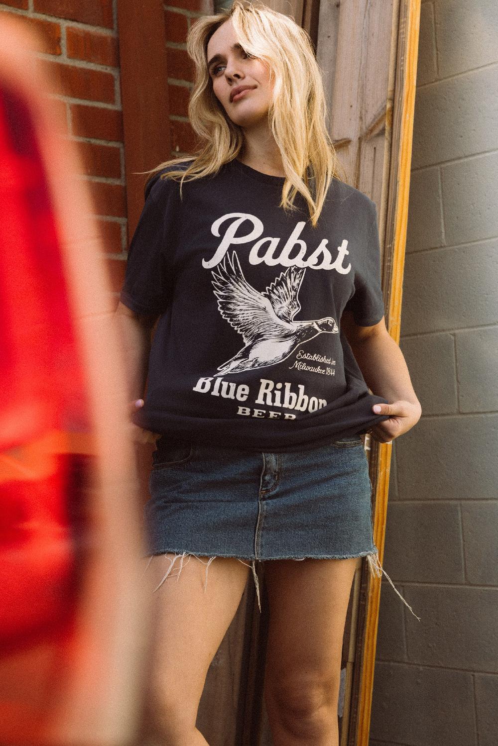 American Needle RL Pigment Tshirt – Pabst Blue Ribbon